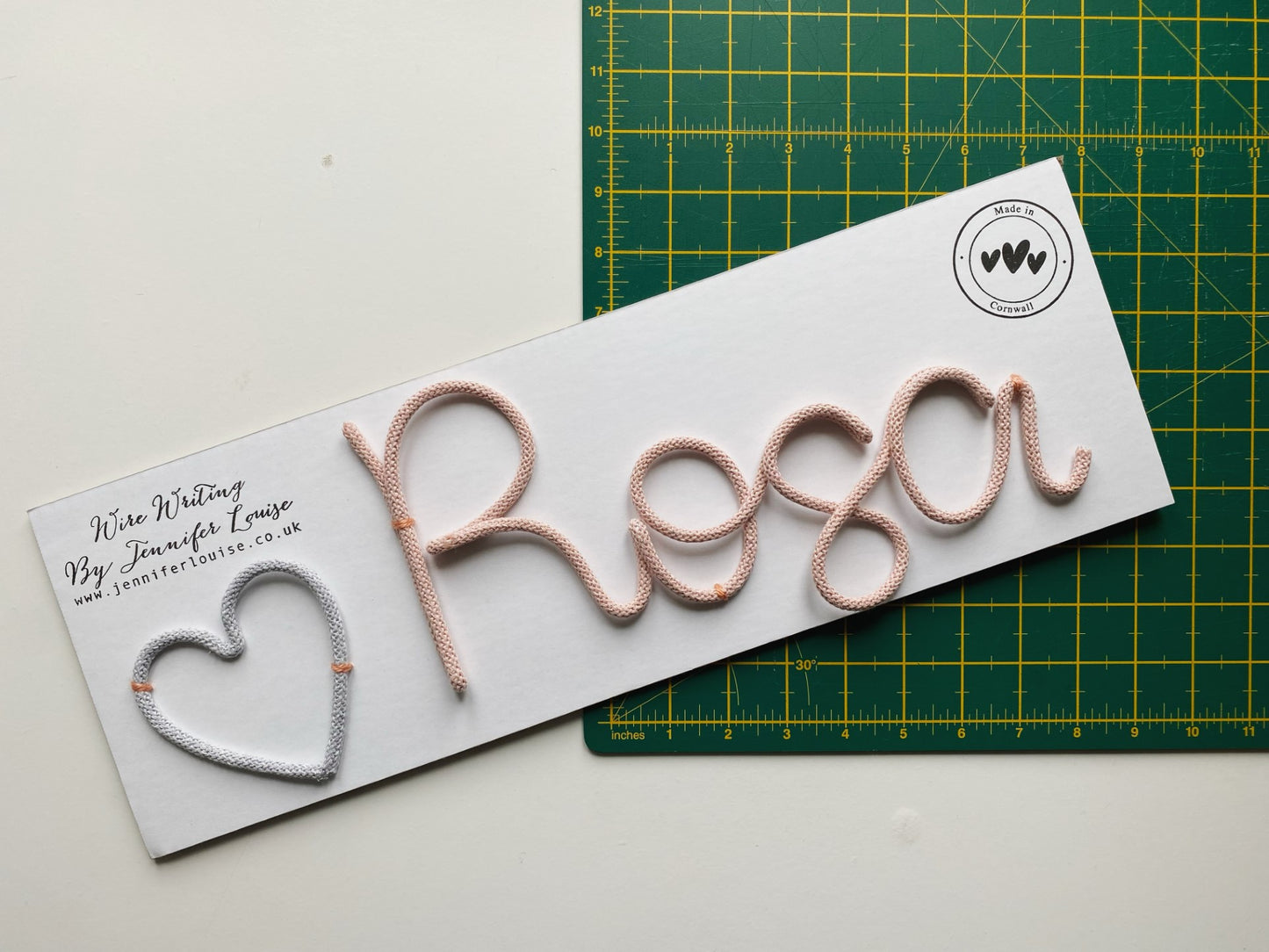 Personalised Wire Writing - Classic Colours