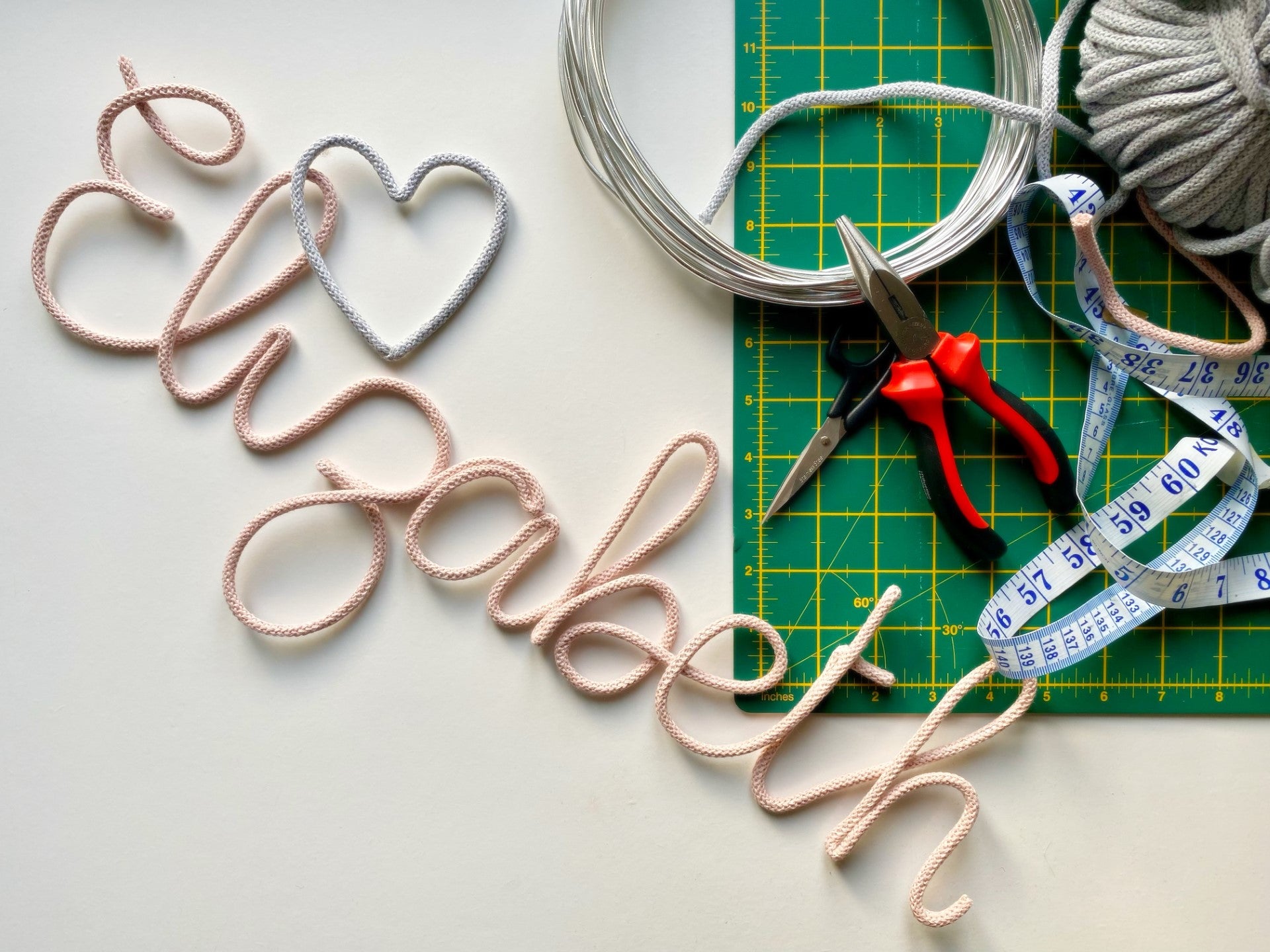 Custom Wire Name or Word Sign - Classic Colours