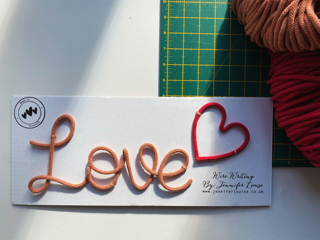 Custom Wire Name or Word Sign - Limited Edition Colours