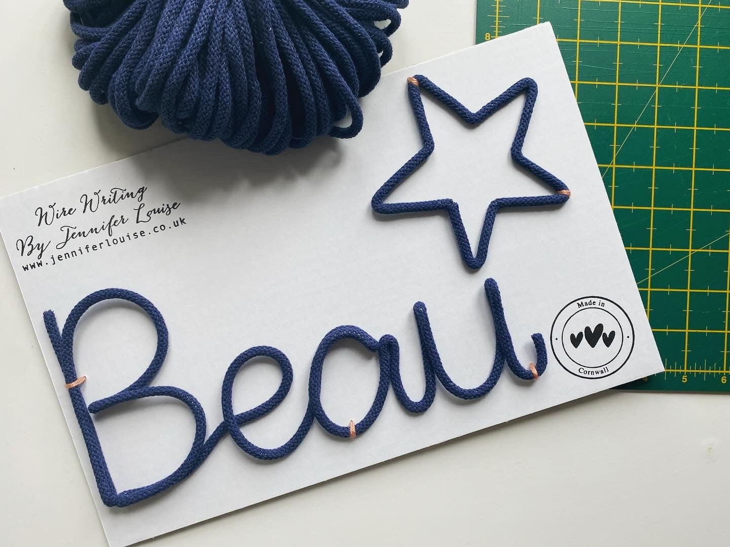 Custom Wire Name or Word Sign - Classic Colours