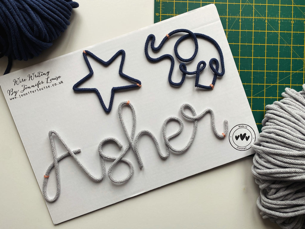 Custom Wire Name or Word Sign - Classic Colours