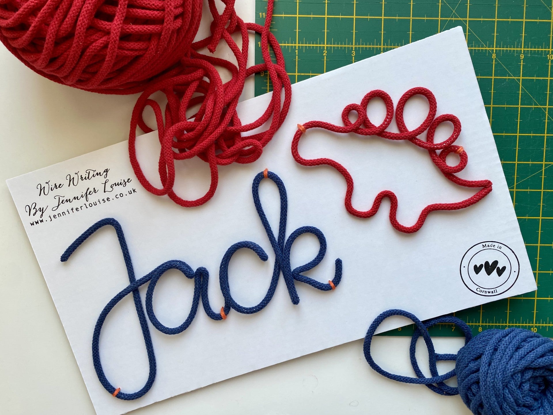 Custom Wire Name or Word Sign - Classic Colours
