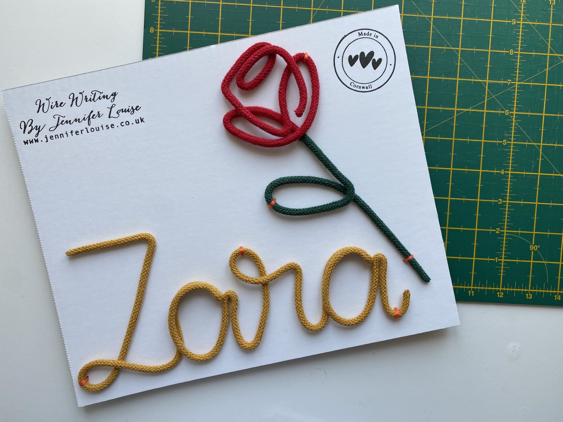 Custom Wire Name or Word Sign - Classic Colours