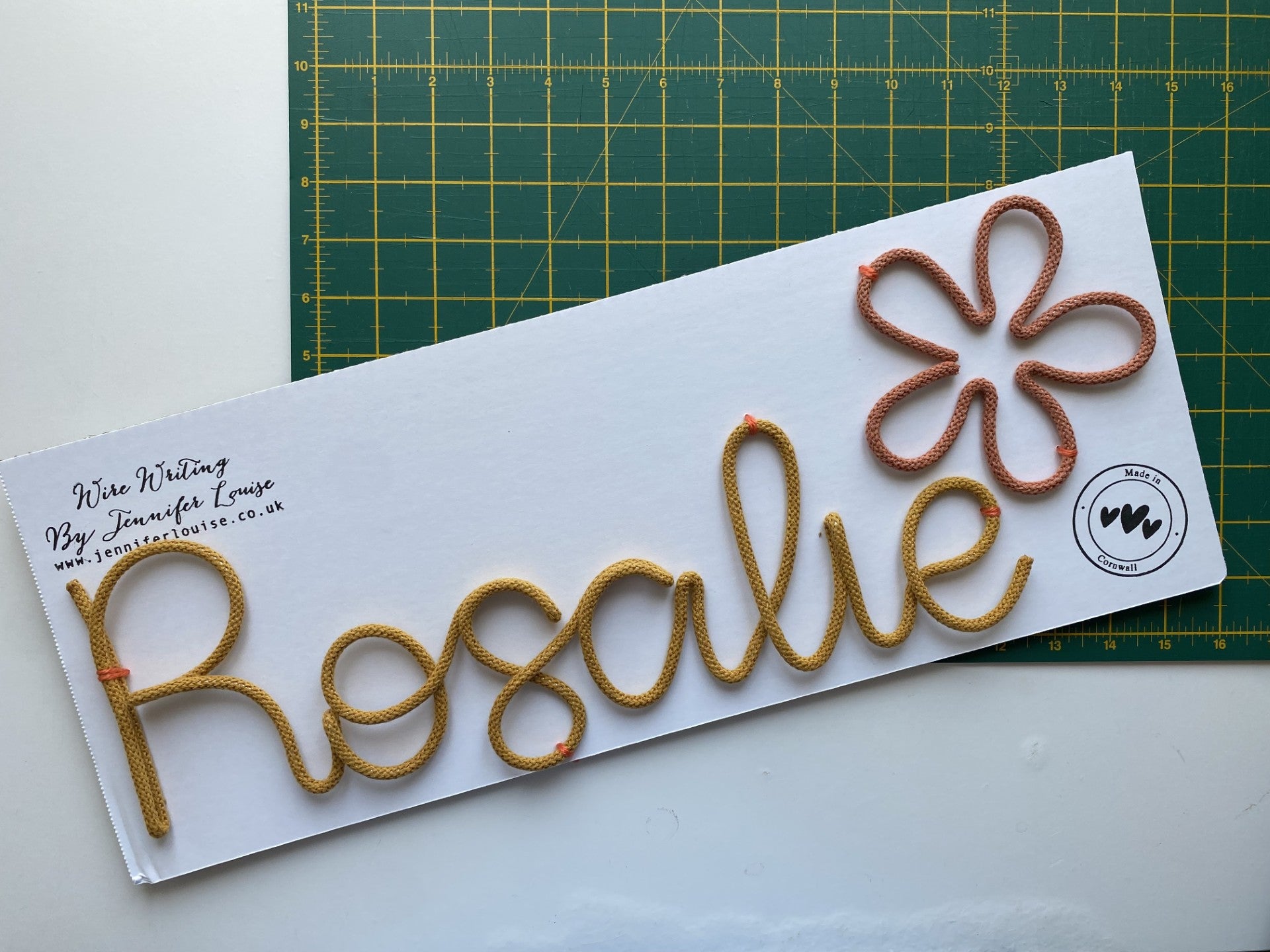 Custom Wire Name or Word Sign - Classic Colours