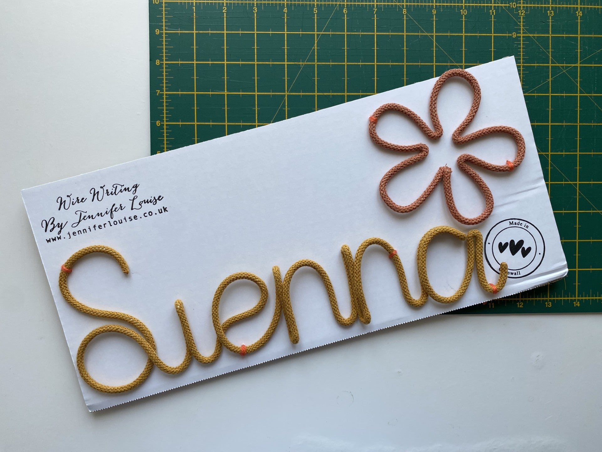 Custom Wire Name or Word Sign - Classic Colours