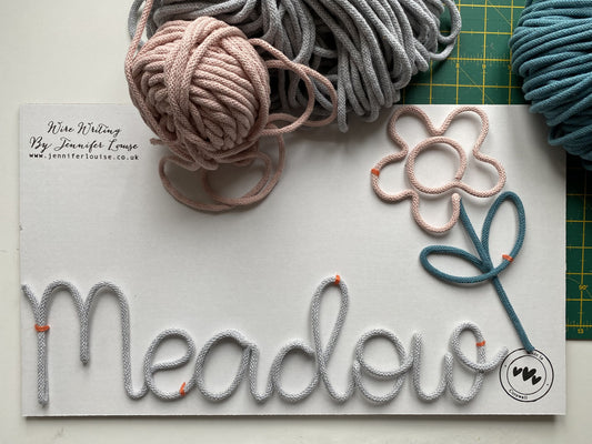 Custom Wire Name or Word Sign - Classic Colours