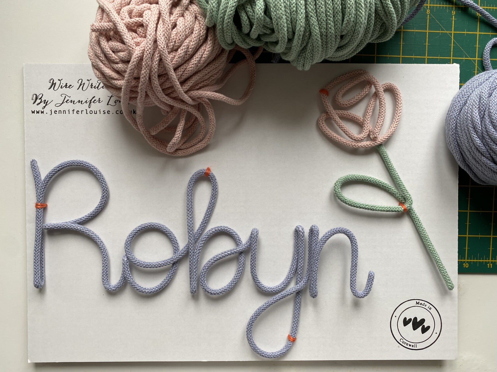 Custom Wire Name or Word Sign - Limited Edition Colours