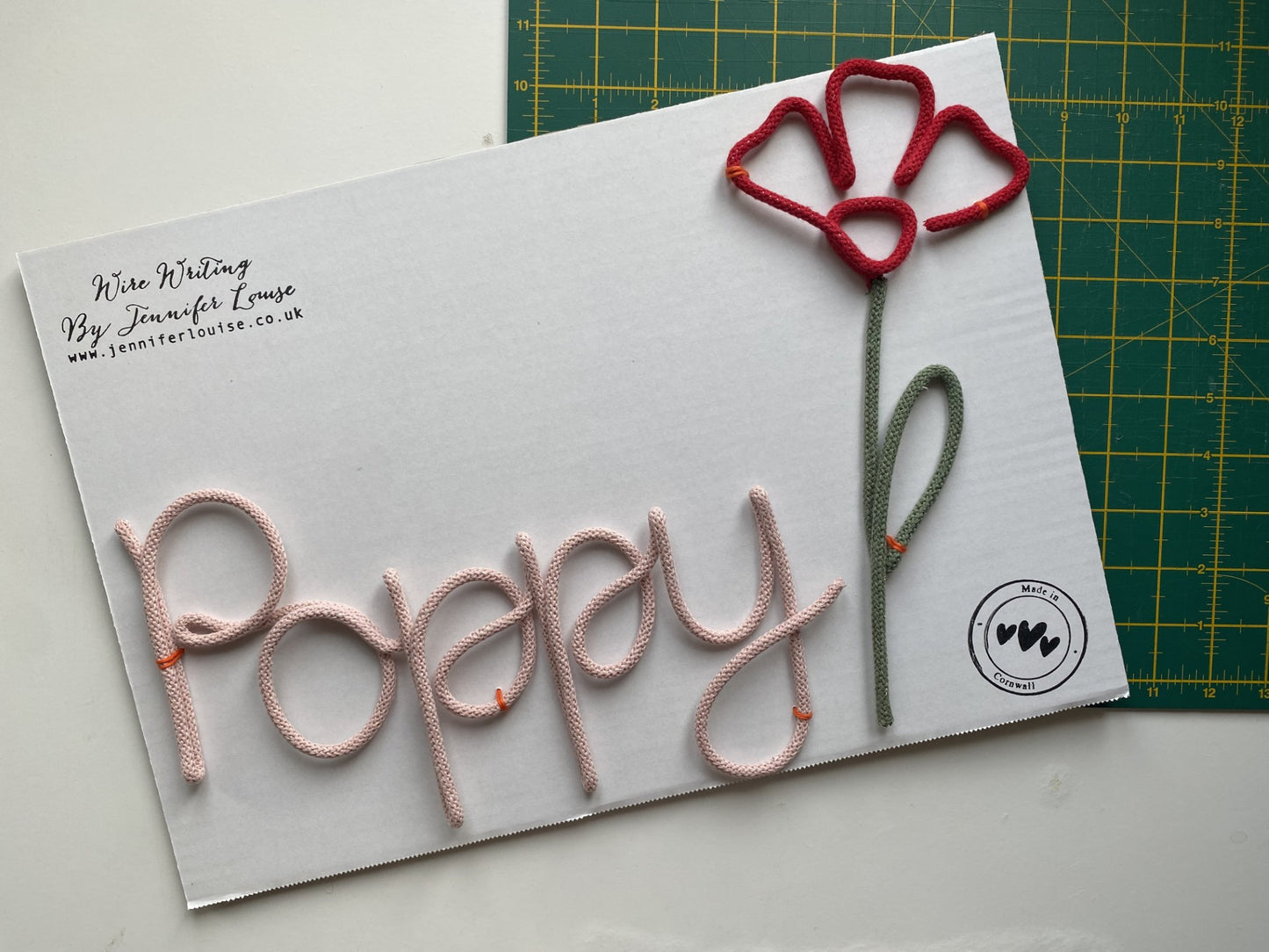 Custom Wire Name or Word Sign - Classic Colours