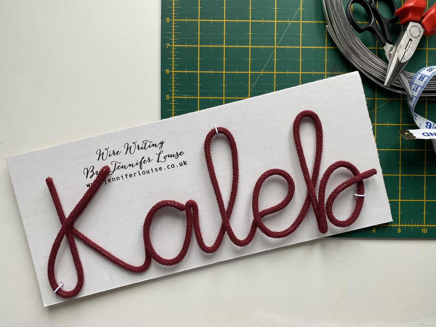 Custom Wire Name or Word Sign - Limited Edition Colours