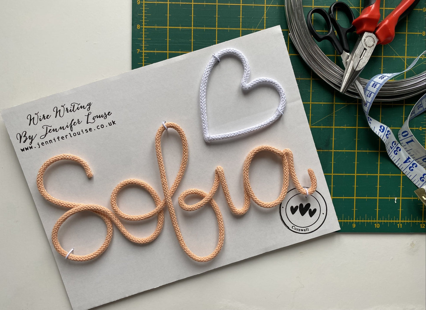 Custom Wire Name or Word Sign - Limited Edition Colours