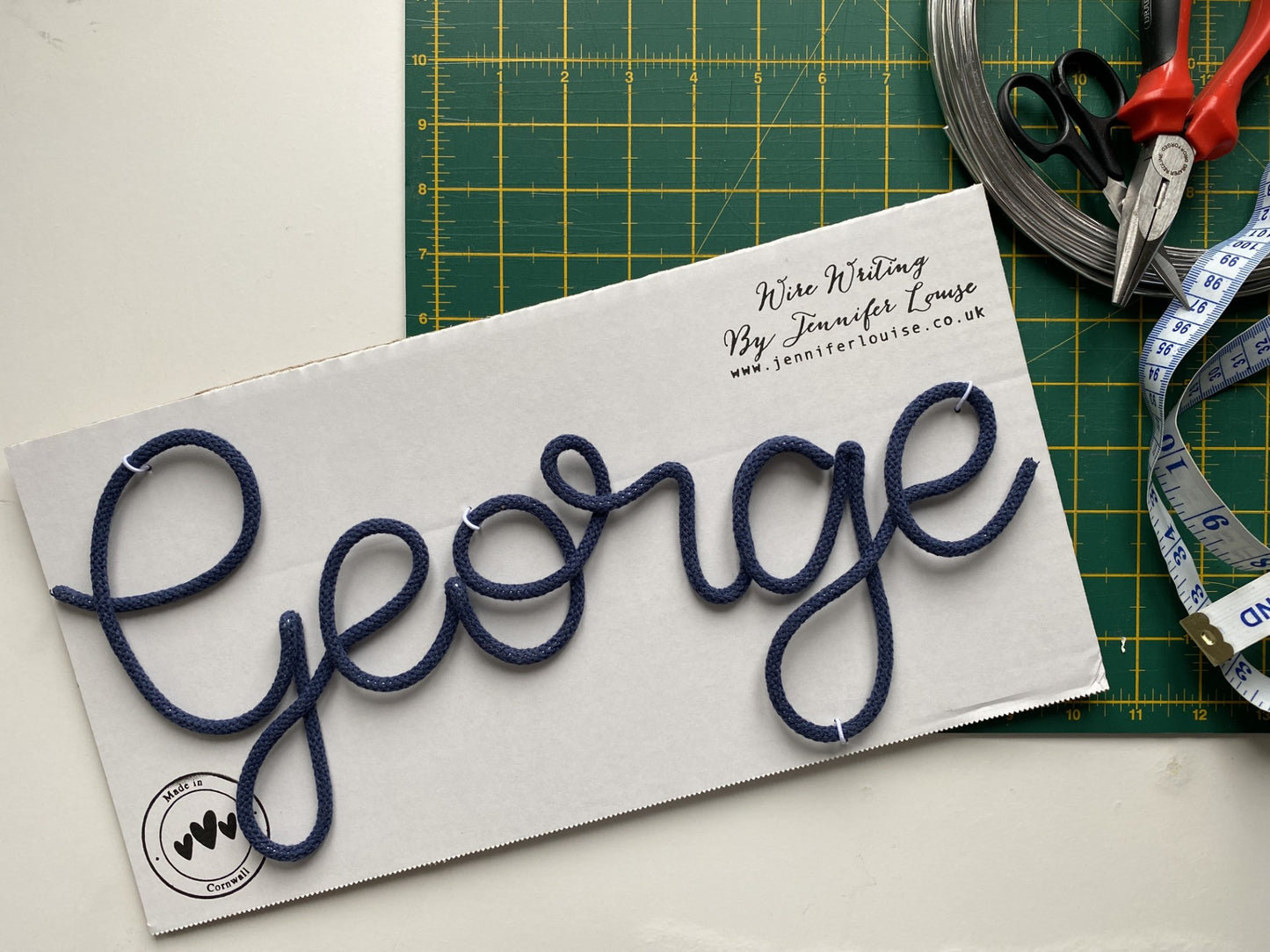 Custom Wire Name or Word Sign - Classic Colours