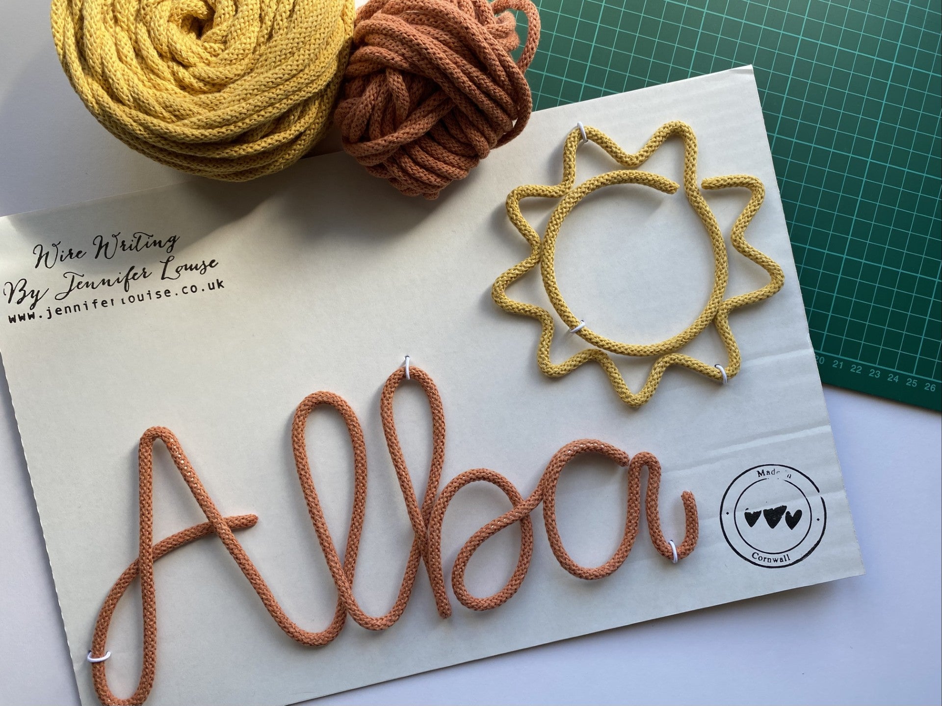 Custom Wire Name or Word Sign - Limited Edition Colours
