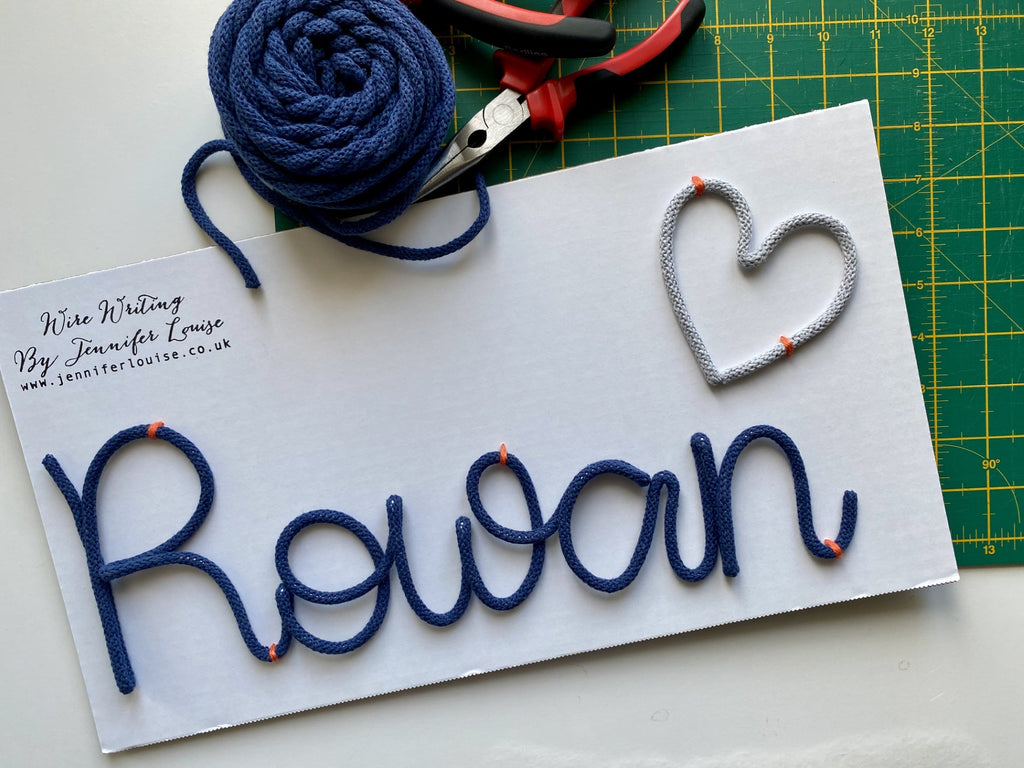 Custom Wire Name or Word Sign - Classic Colours
