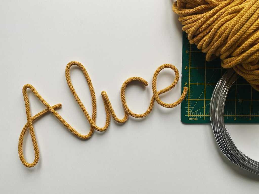 Custom Wire Name or Word Sign - Classic Colours